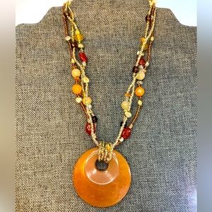 Lia Sophia Pumpkin Spice Necklace